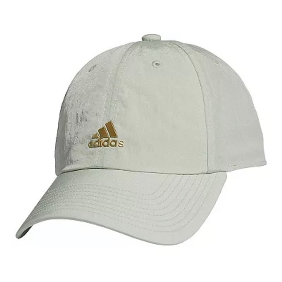 adidas Accessories - Women's adidas VFA II Baseball Cap Linen Green gold emblem athletic hat